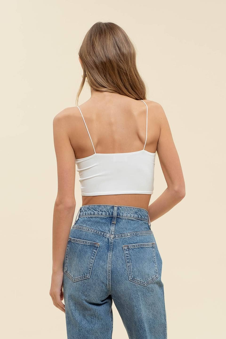 SEAMLESS CROPPED CAMI TOP