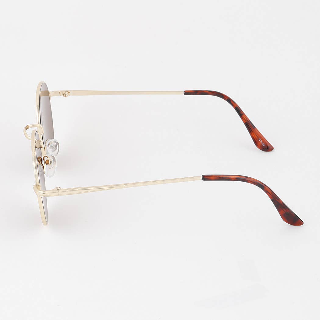 Minimal Tinted Round Sunglasses