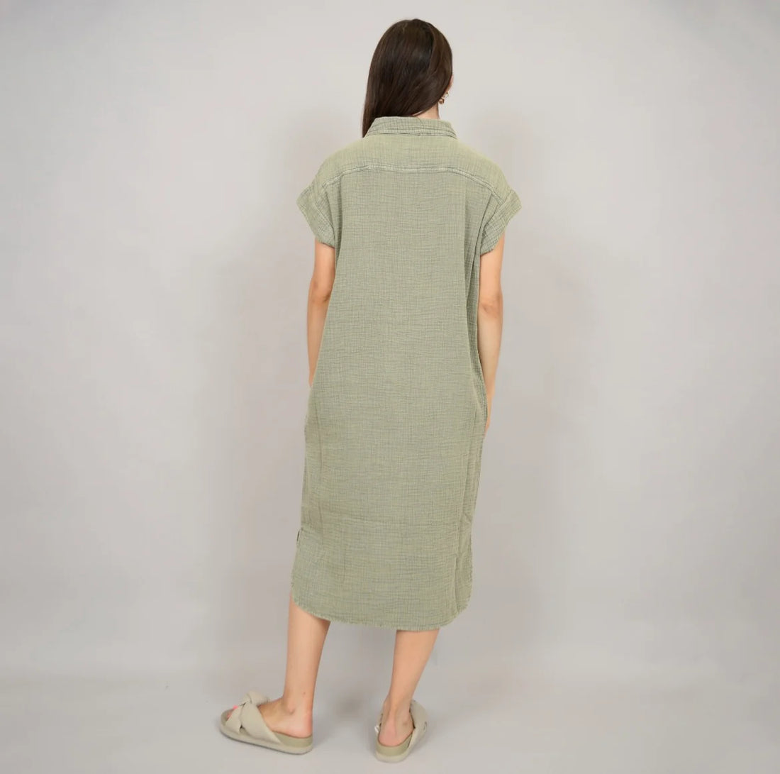 RD STYLE AIRE GAUZE DRESS