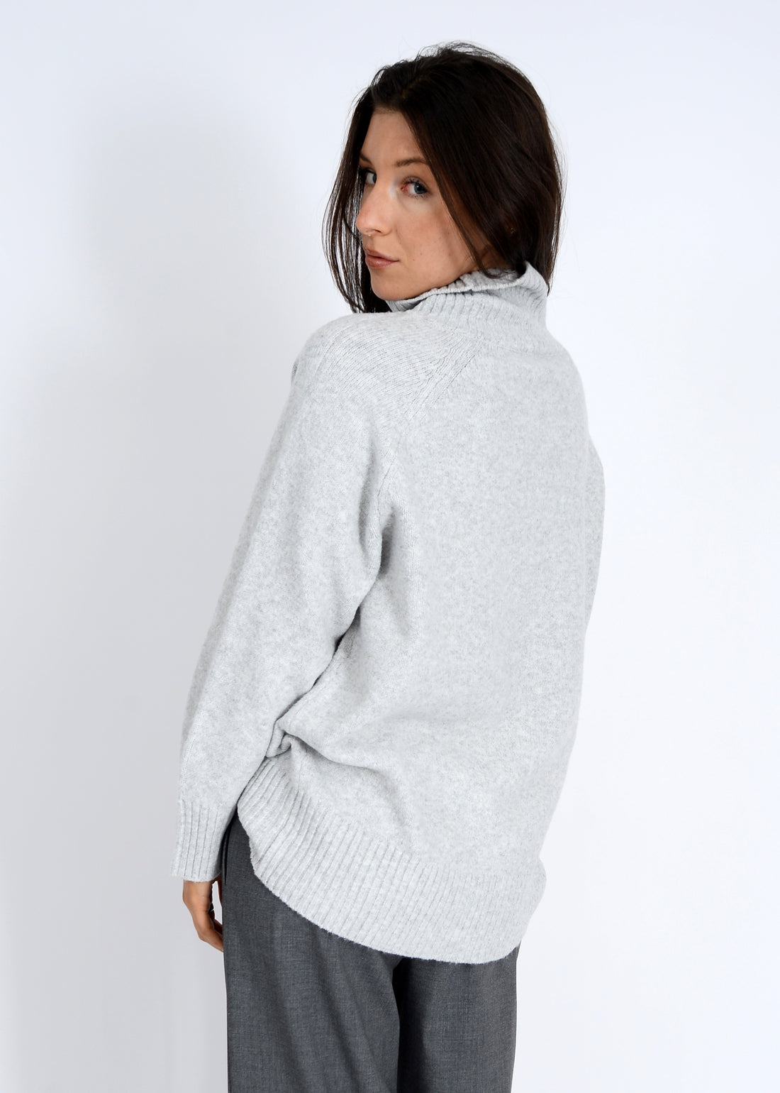 ANTHOUSA MOCK NECK PULLOVER SWEATER