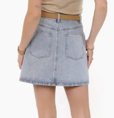 SADIE EMBROIDERED DENIM SKIRT