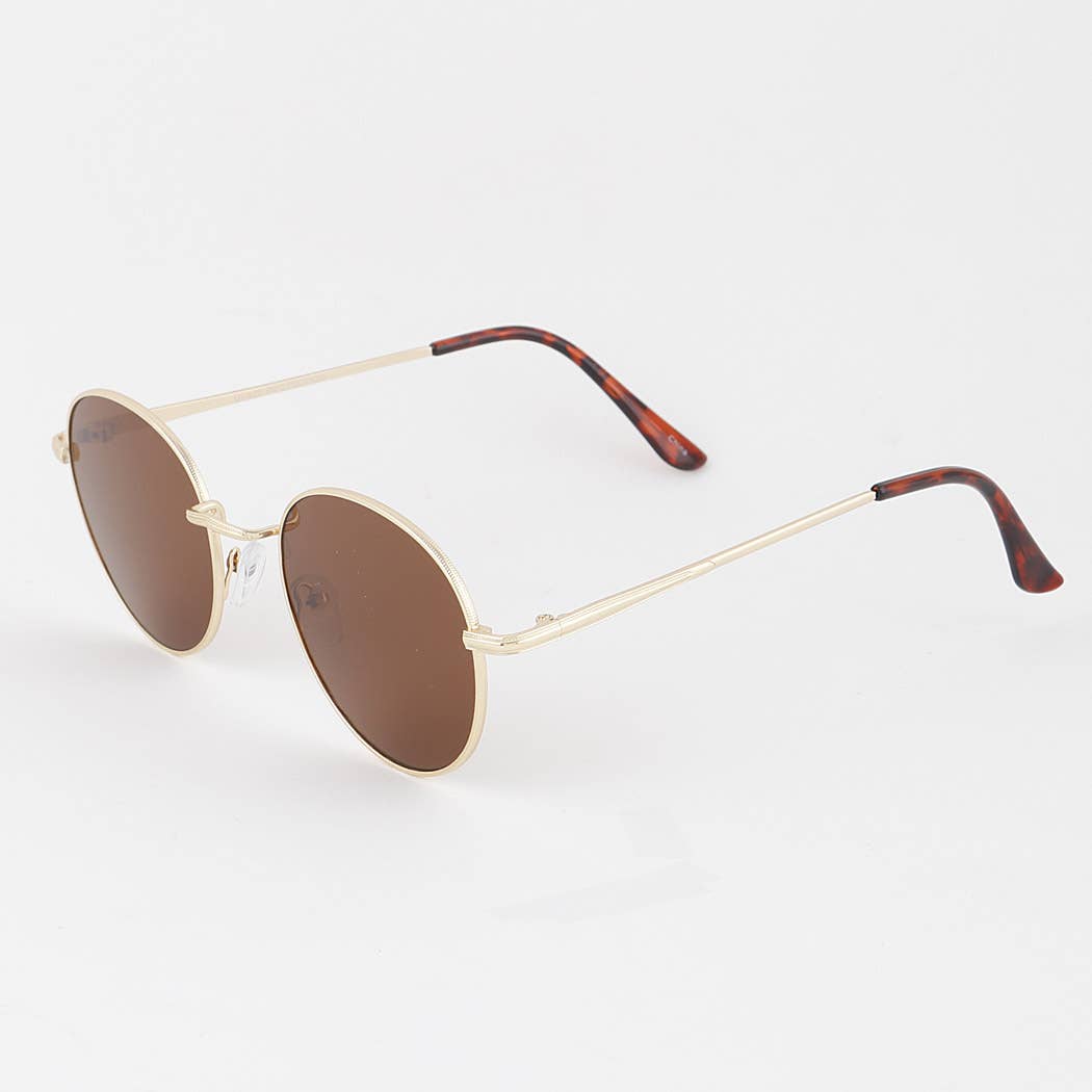 Minimal Tinted Round Sunglasses