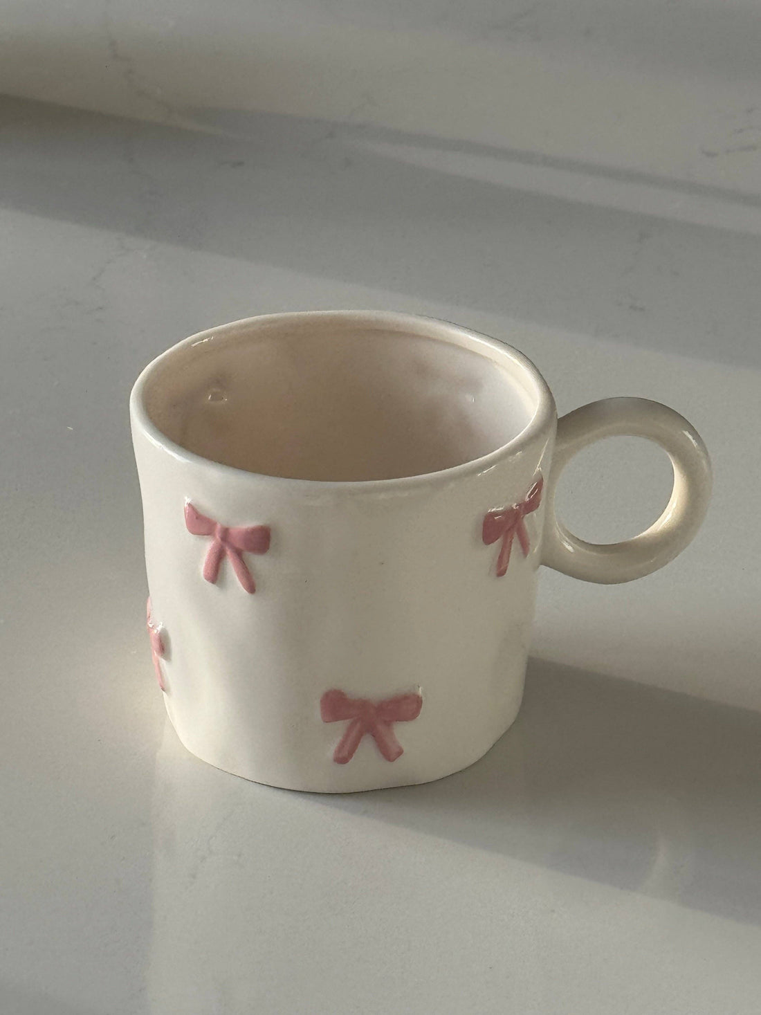 HANDMADE PINK BOW MUG