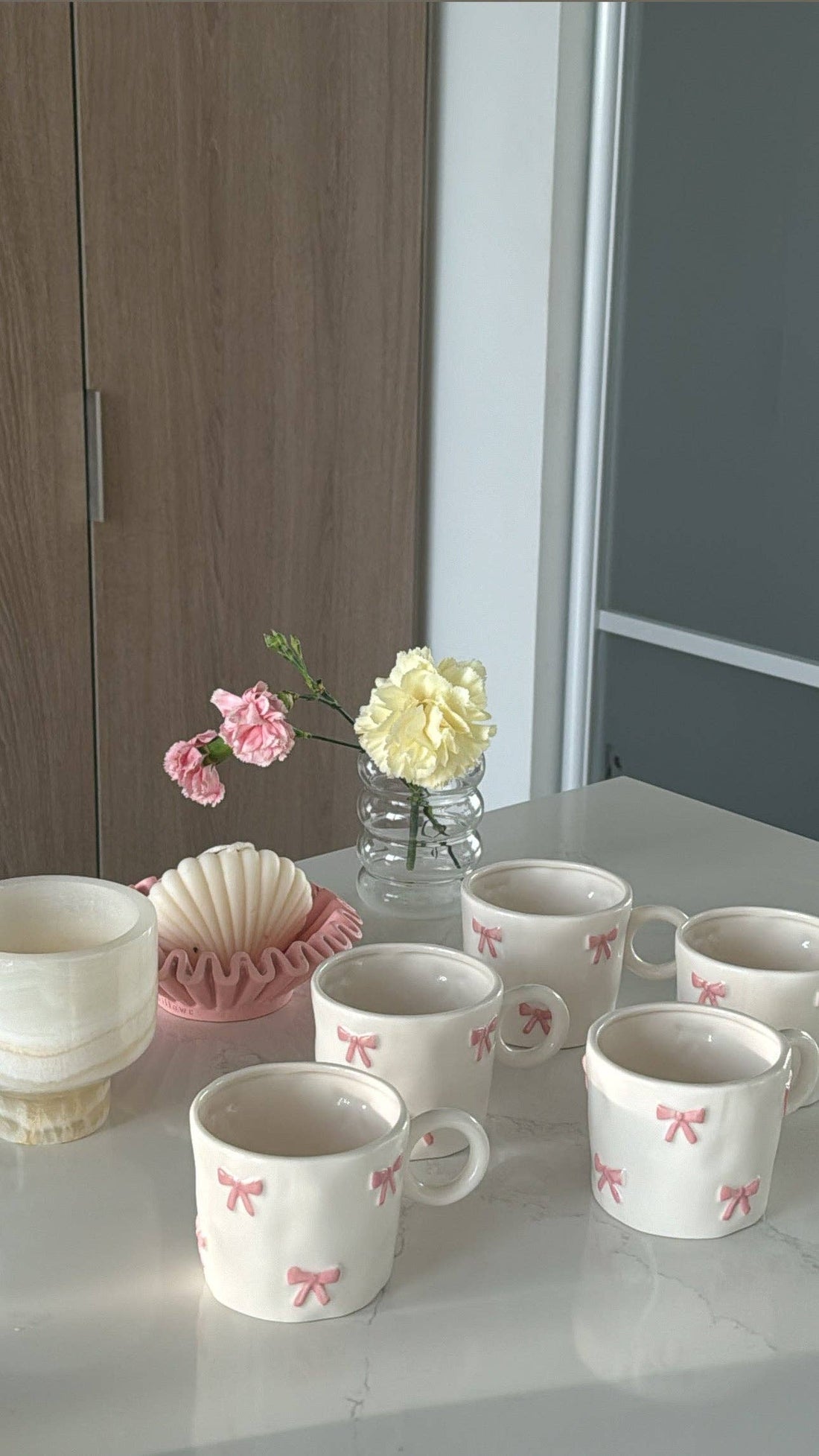HANDMADE PINK BOW MUG