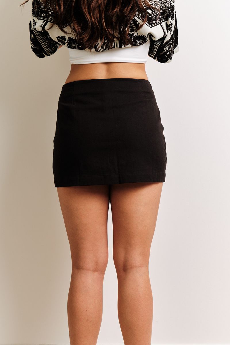 ELSA LINEN SKIRT (Built-in-short)