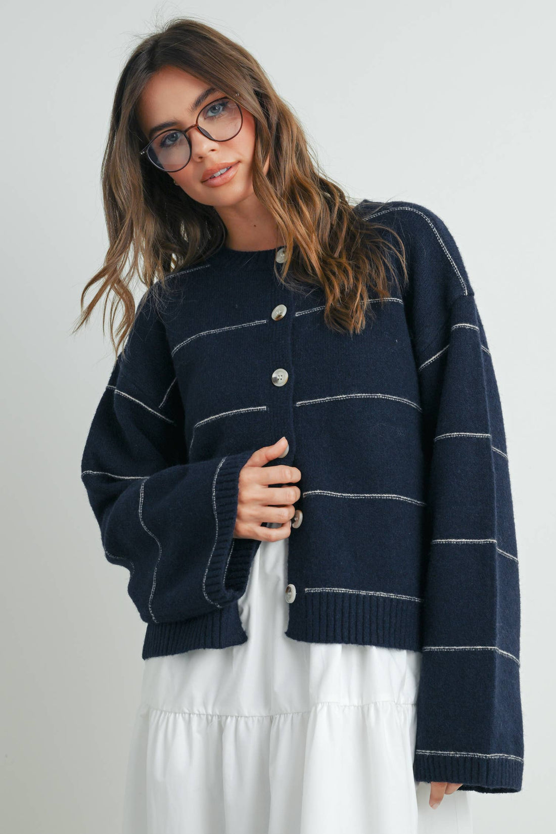 Becca Striped Cardigan