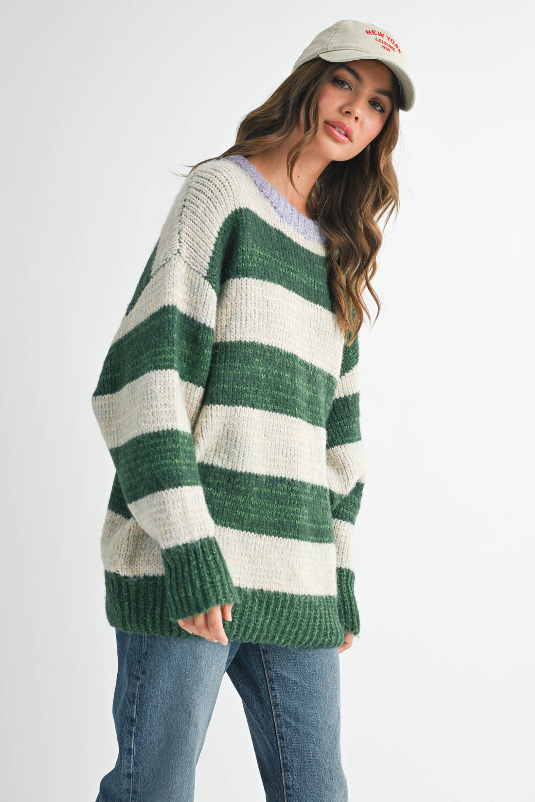 GWEN OVERSIZED STRIPED SWEATER