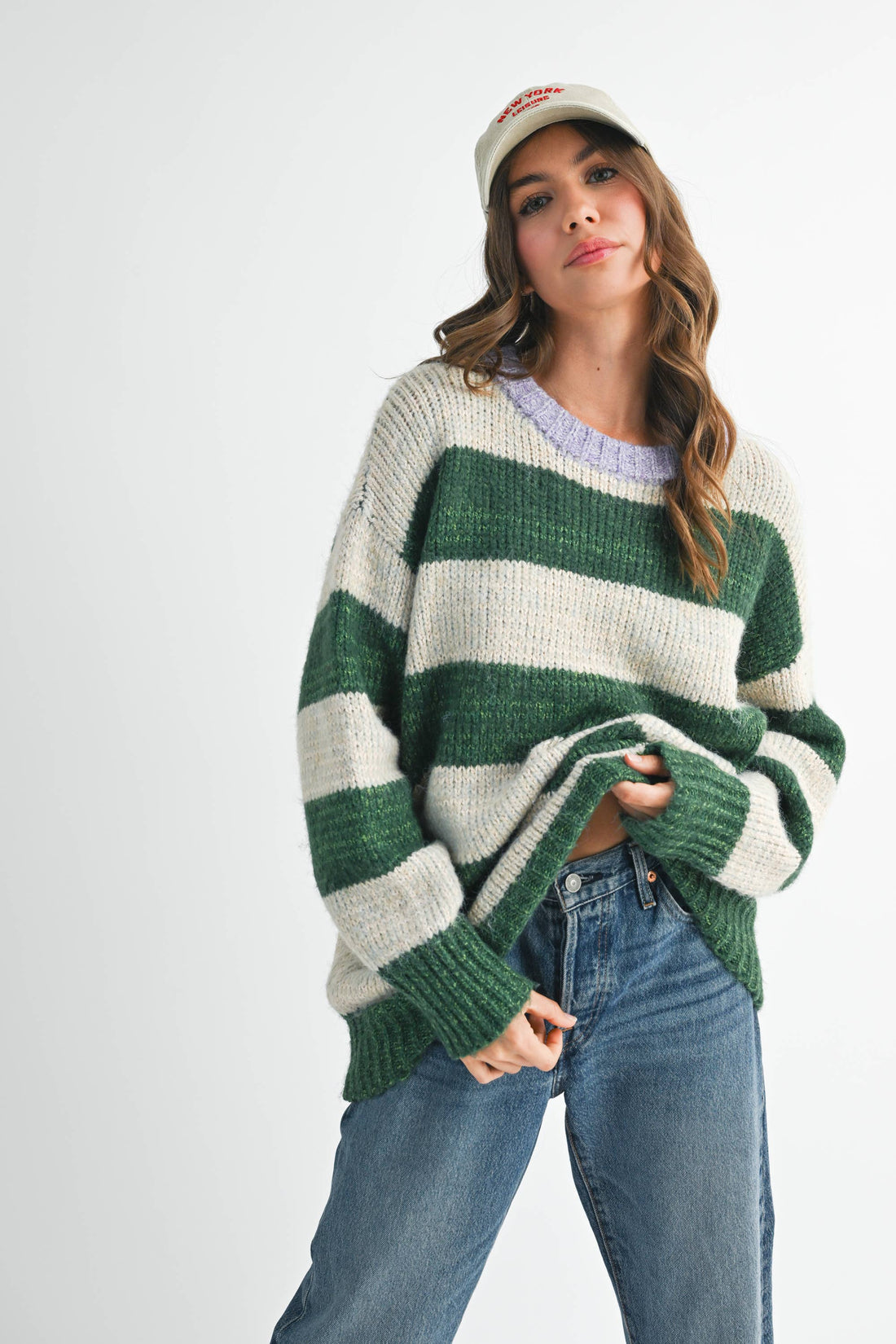 GWEN OVERSIZED STRIPED SWEATER