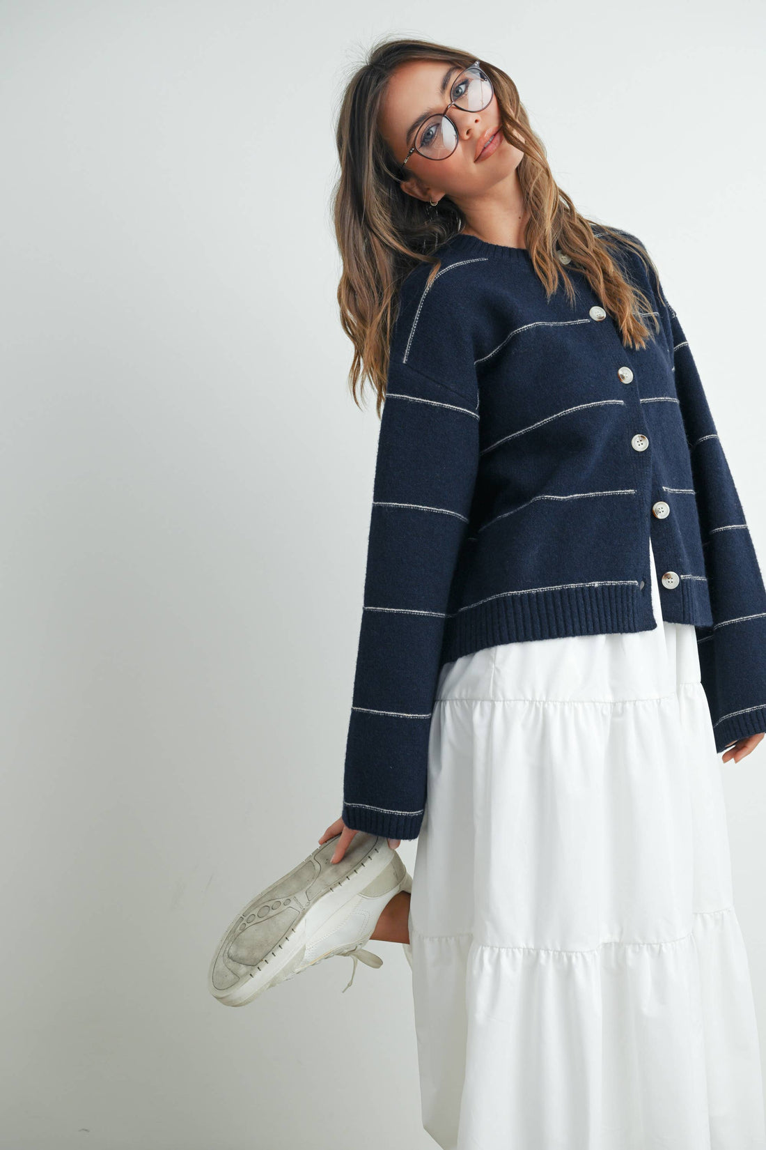 Becca Striped Cardigan