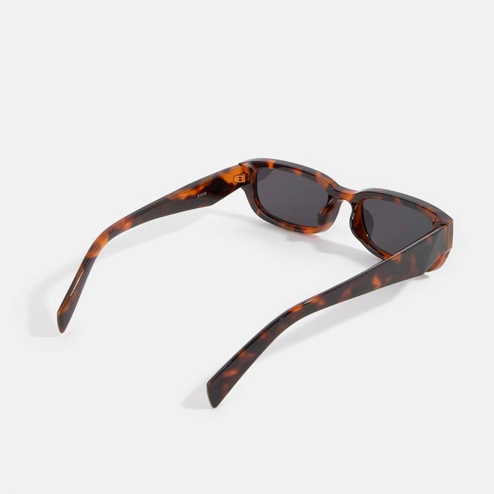 Slim Rectangular Wrap Sunglasses Set