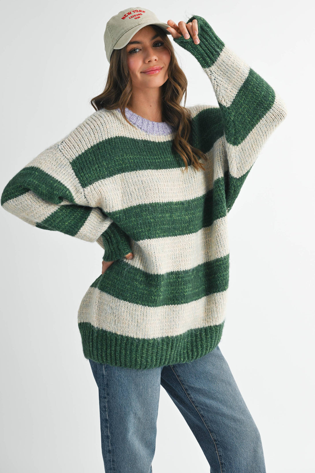 GWEN OVERSIZED STRIPED SWEATER