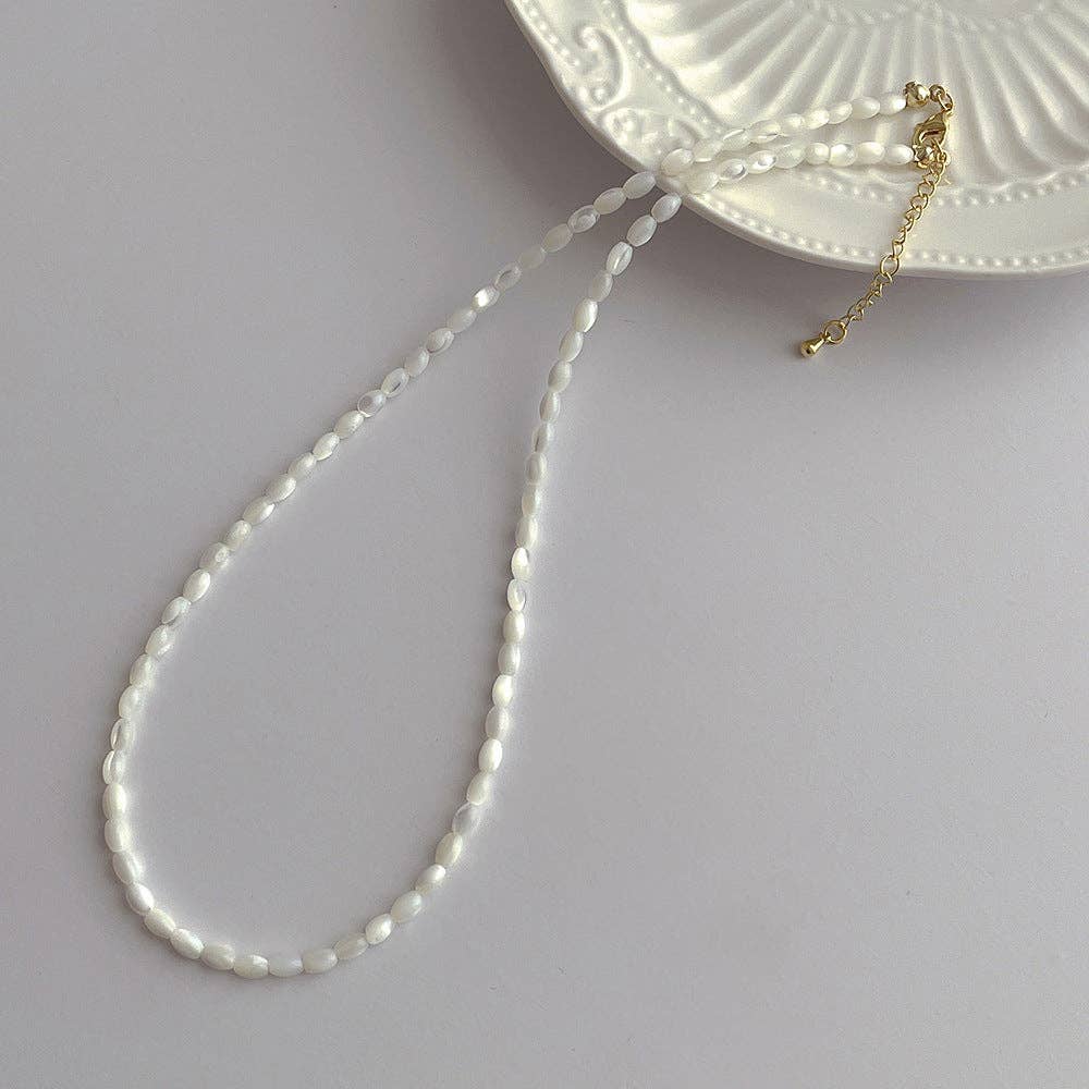Trendy Solid Color Bead Choker Necklace MK2ZCEP6W6JNC330
