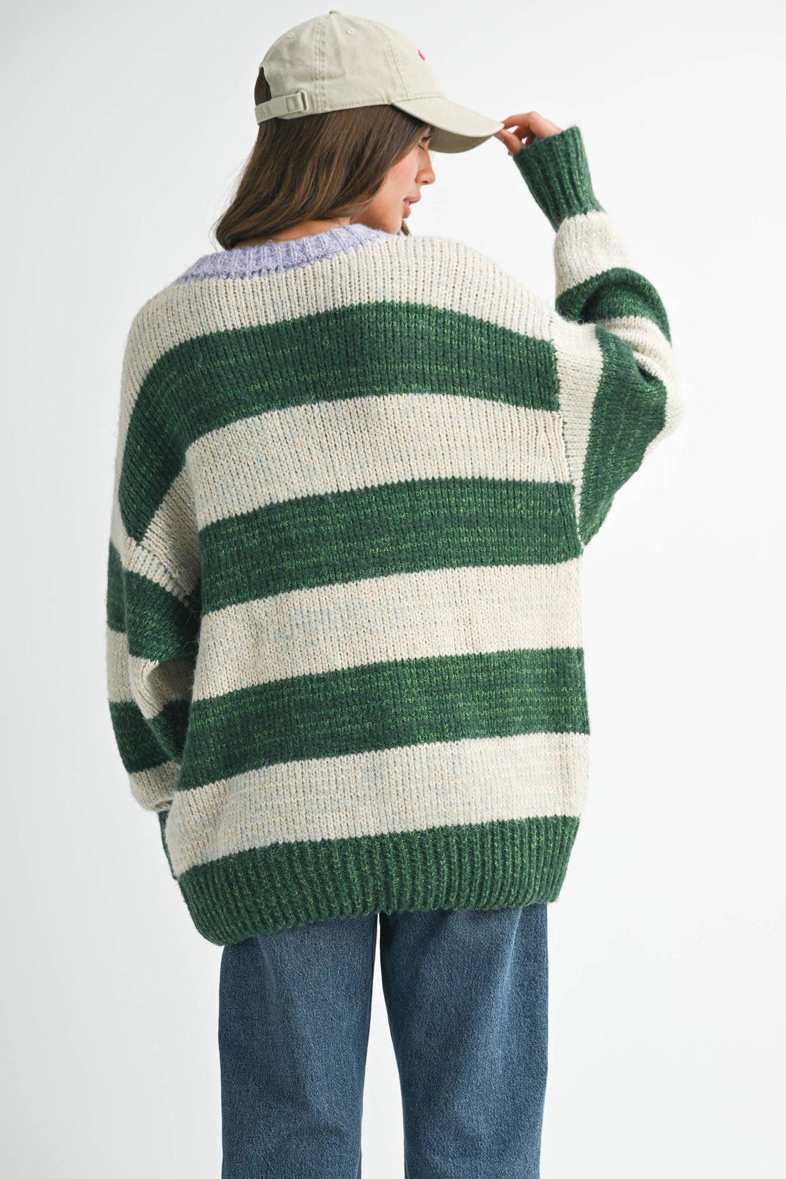 GWEN OVERSIZED STRIPED SWEATER
