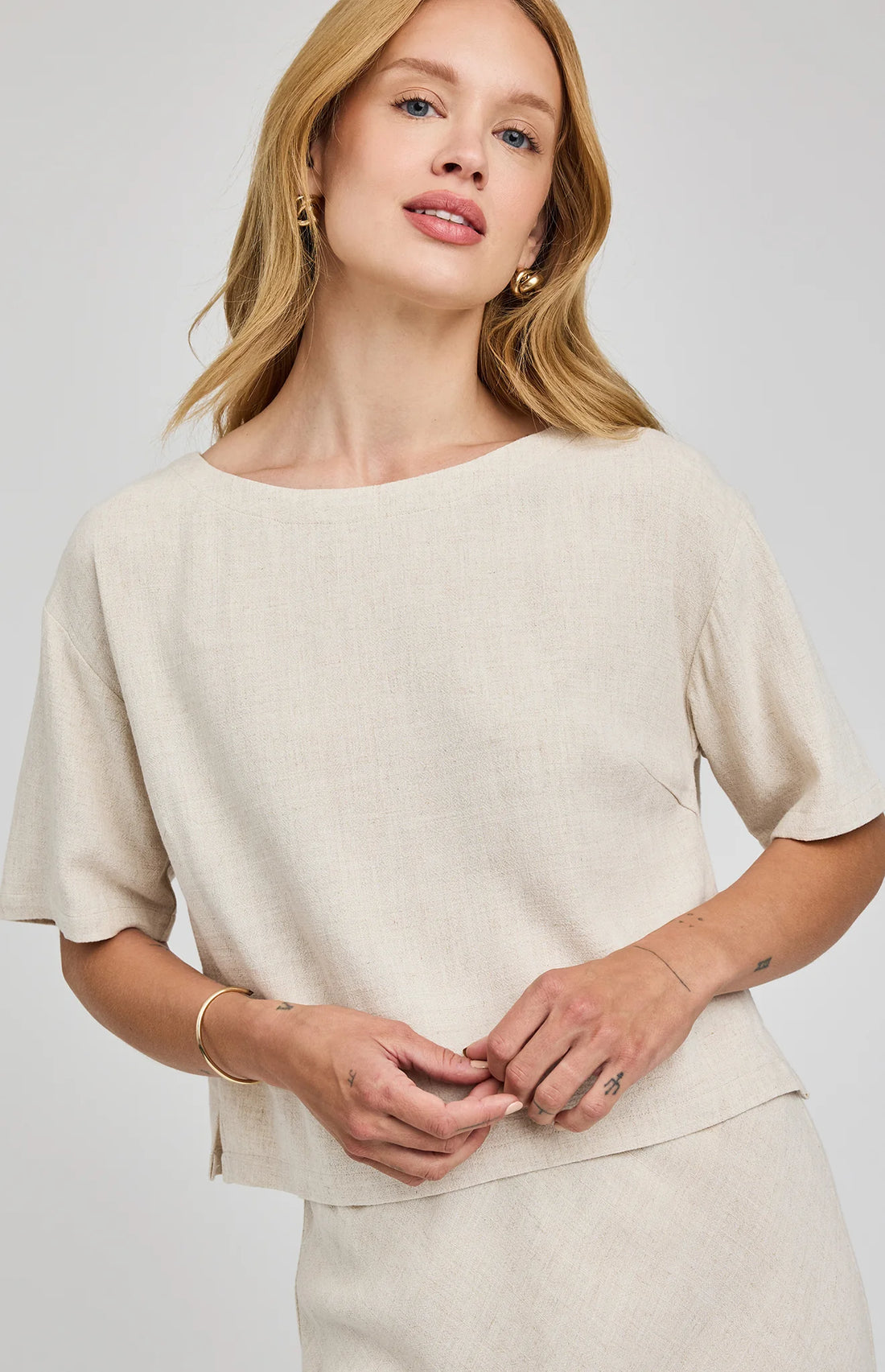 Gemini Linen Top