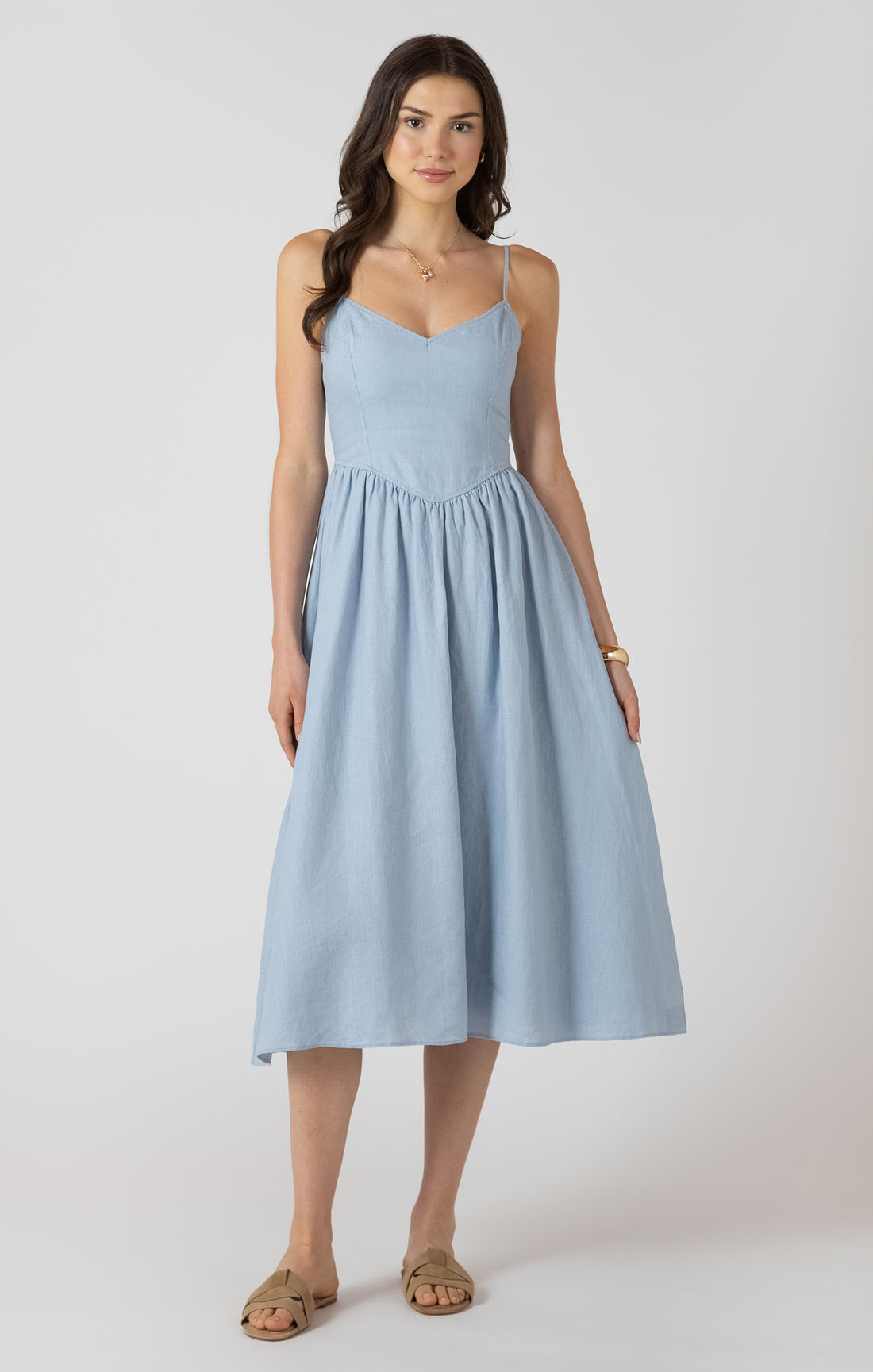 V WAIST DRESS
