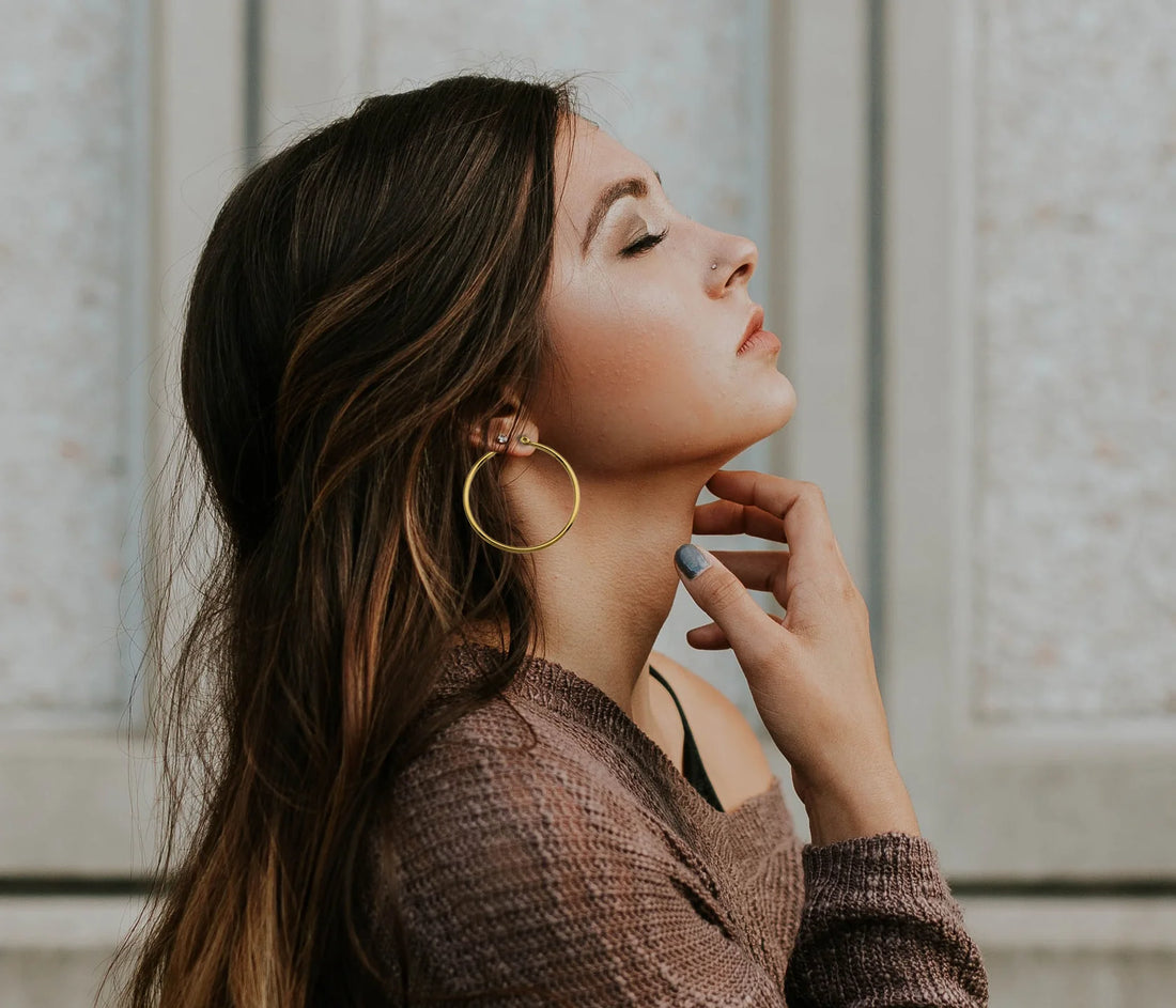 BIANCA gold hoops