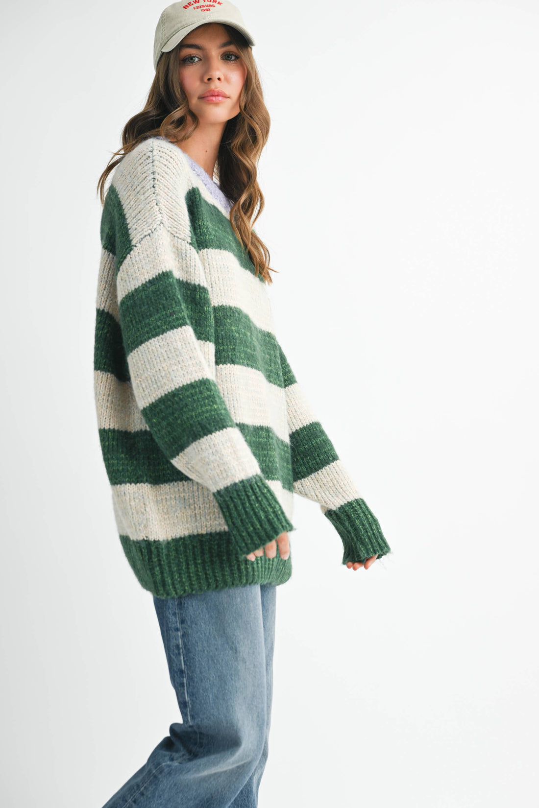GWEN OVERSIZED STRIPED SWEATER