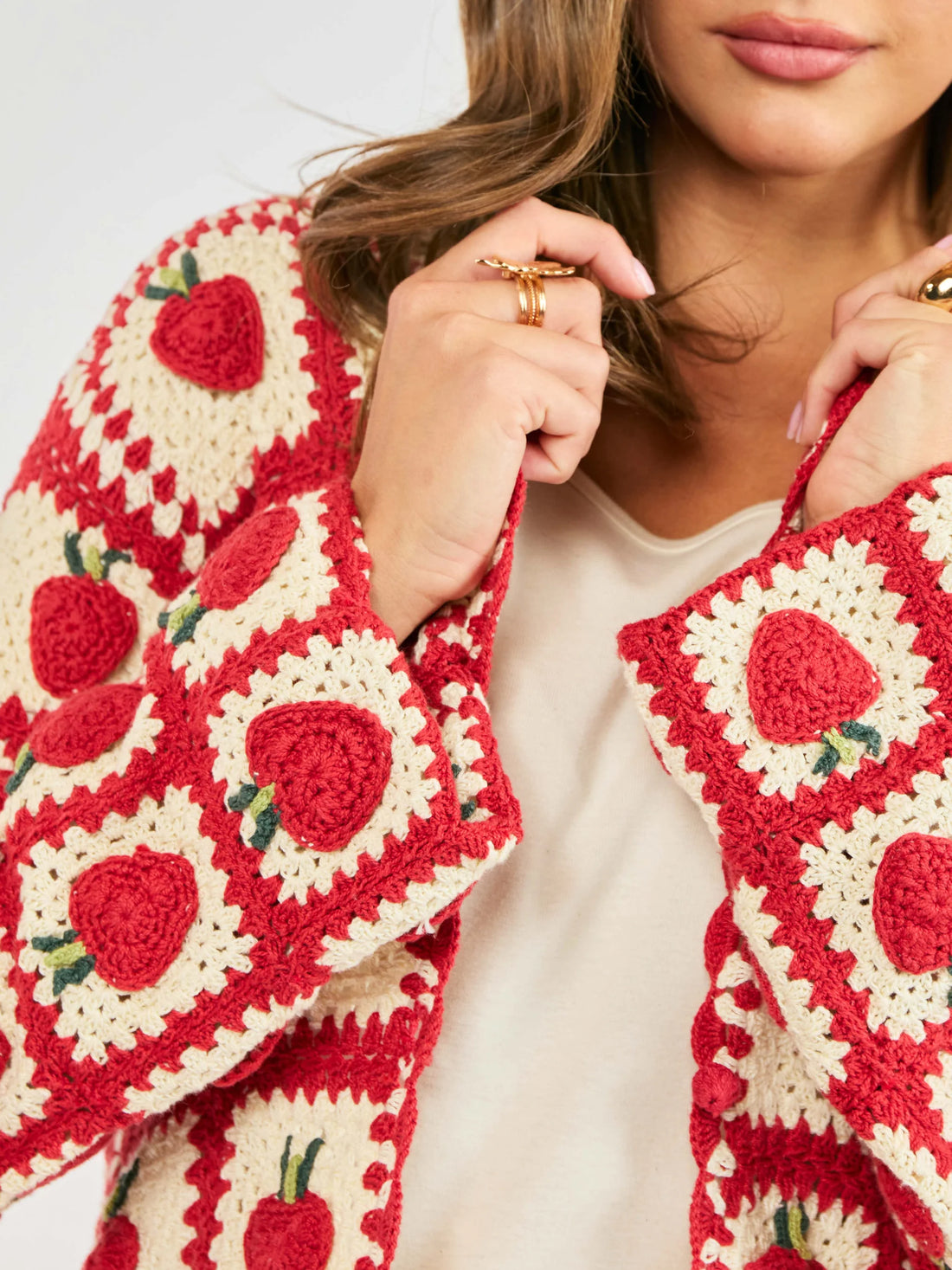 BERRYLICIOUS CROCHET CARDIGAN