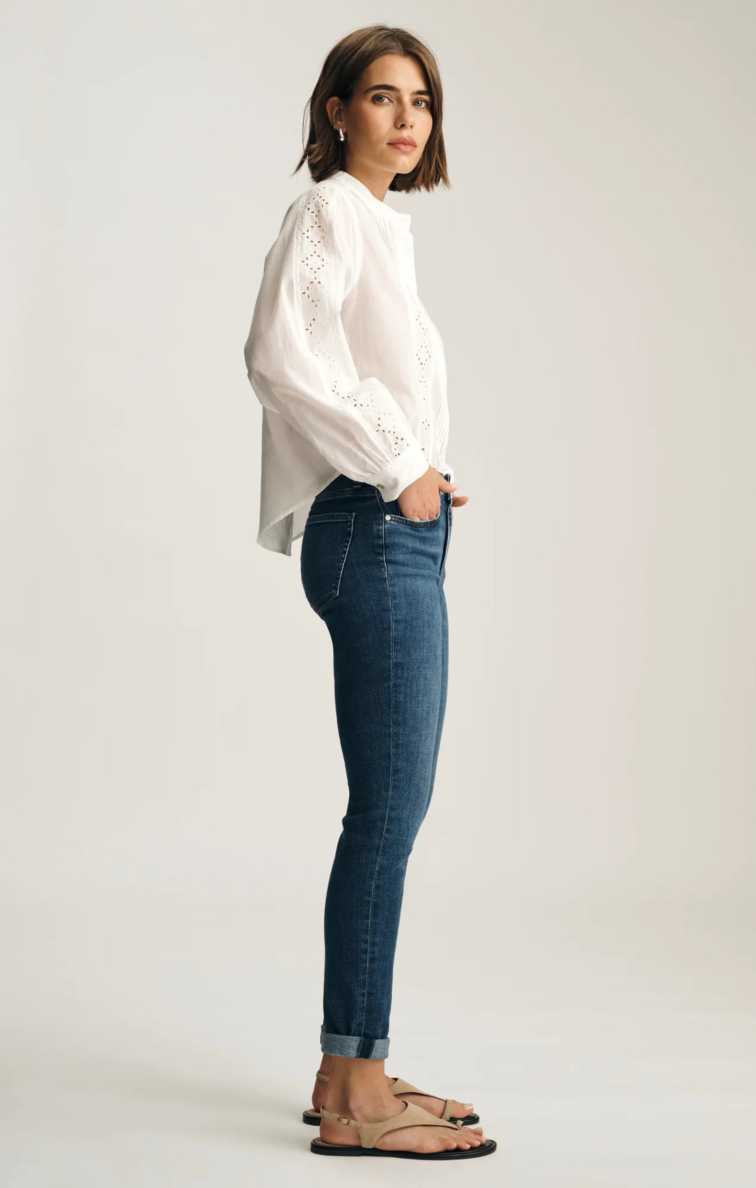 KATHLEEN SLIM BOYFRIEND JEANS