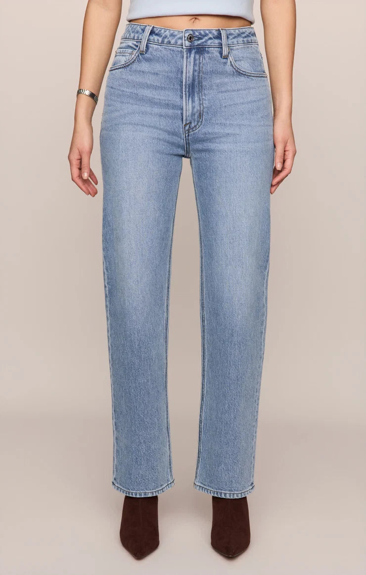 THE MUSE HIGH-RISE STRAIGHT DENIM