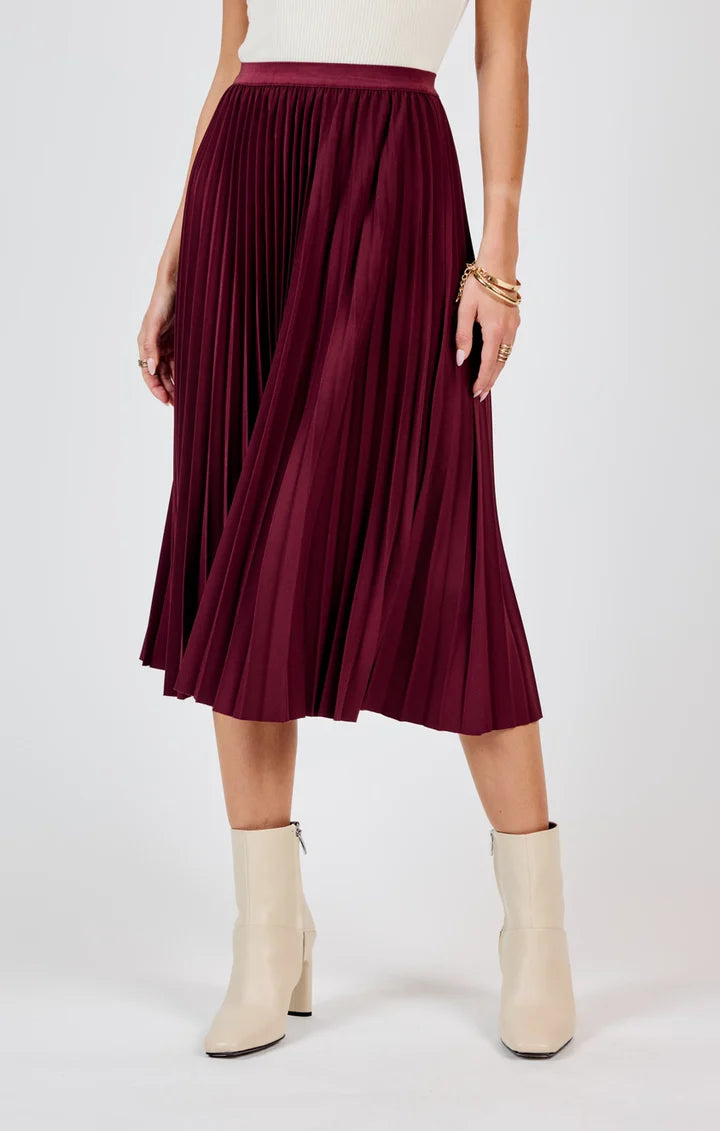 SILENT STREETS PLEATED SKIRT