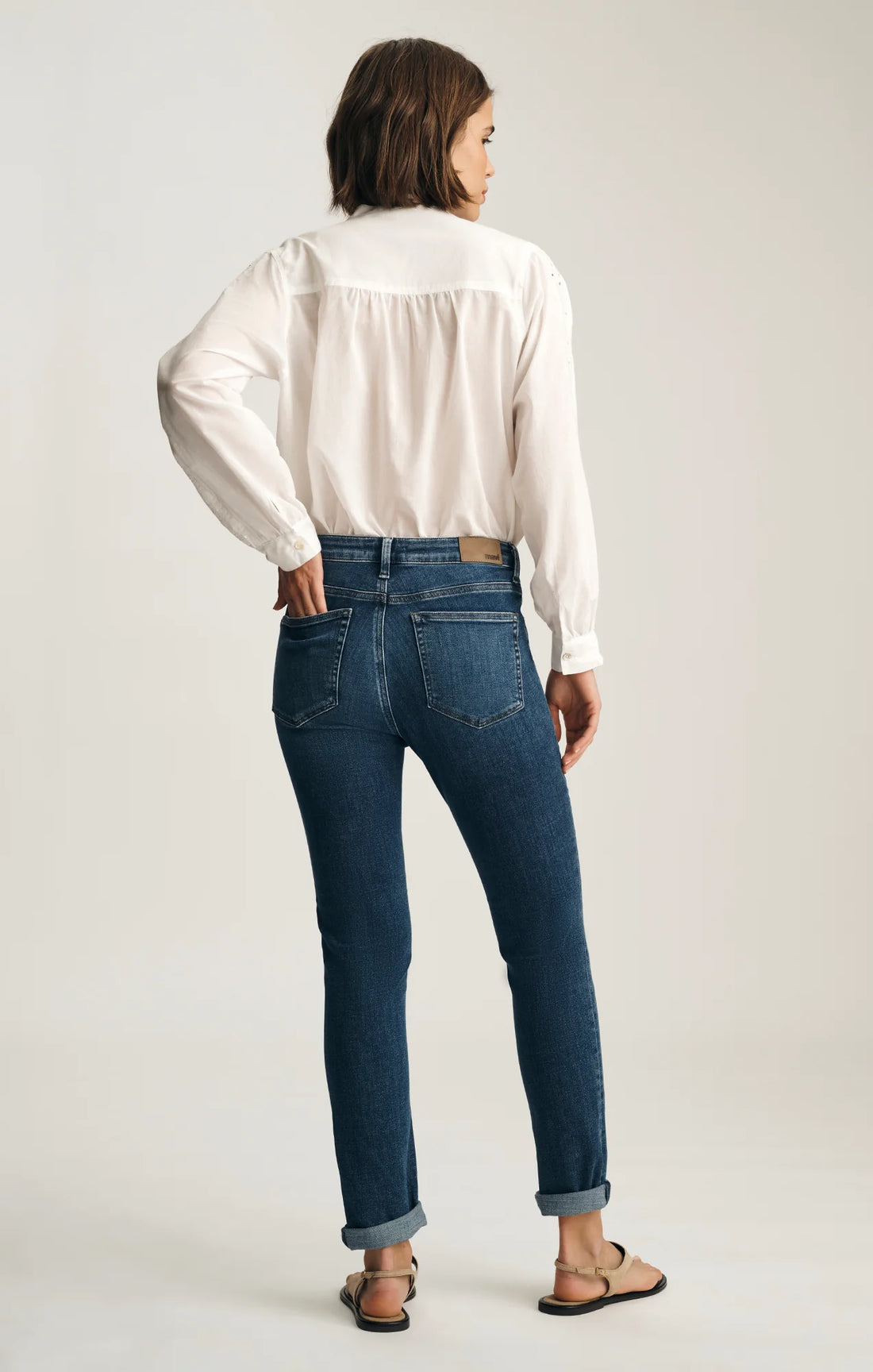 KATHLEEN SLIM BOYFRIEND JEANS