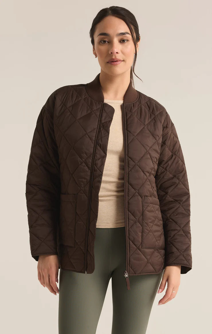 SUNRISE QUILTED NYLON BOMBER JACKET