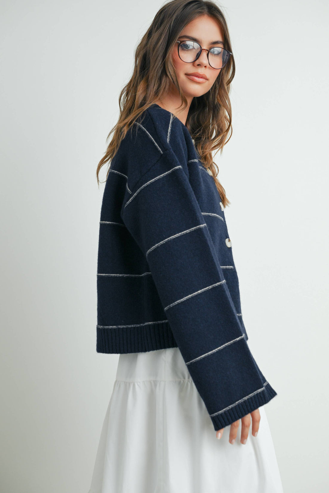 Becca Striped Cardigan