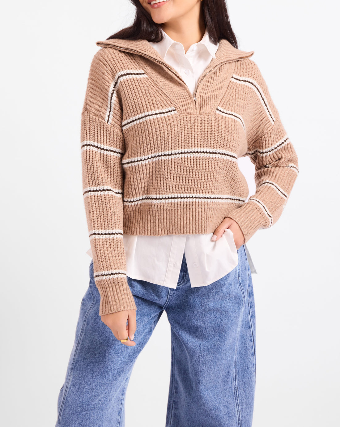 WARM CHAI QUARTER ZIP PULLOVER