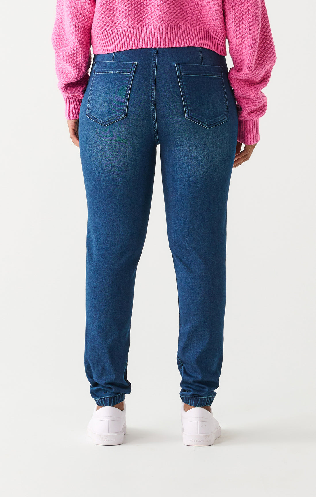 HIGH RISE KNIT DENIM JOGGER